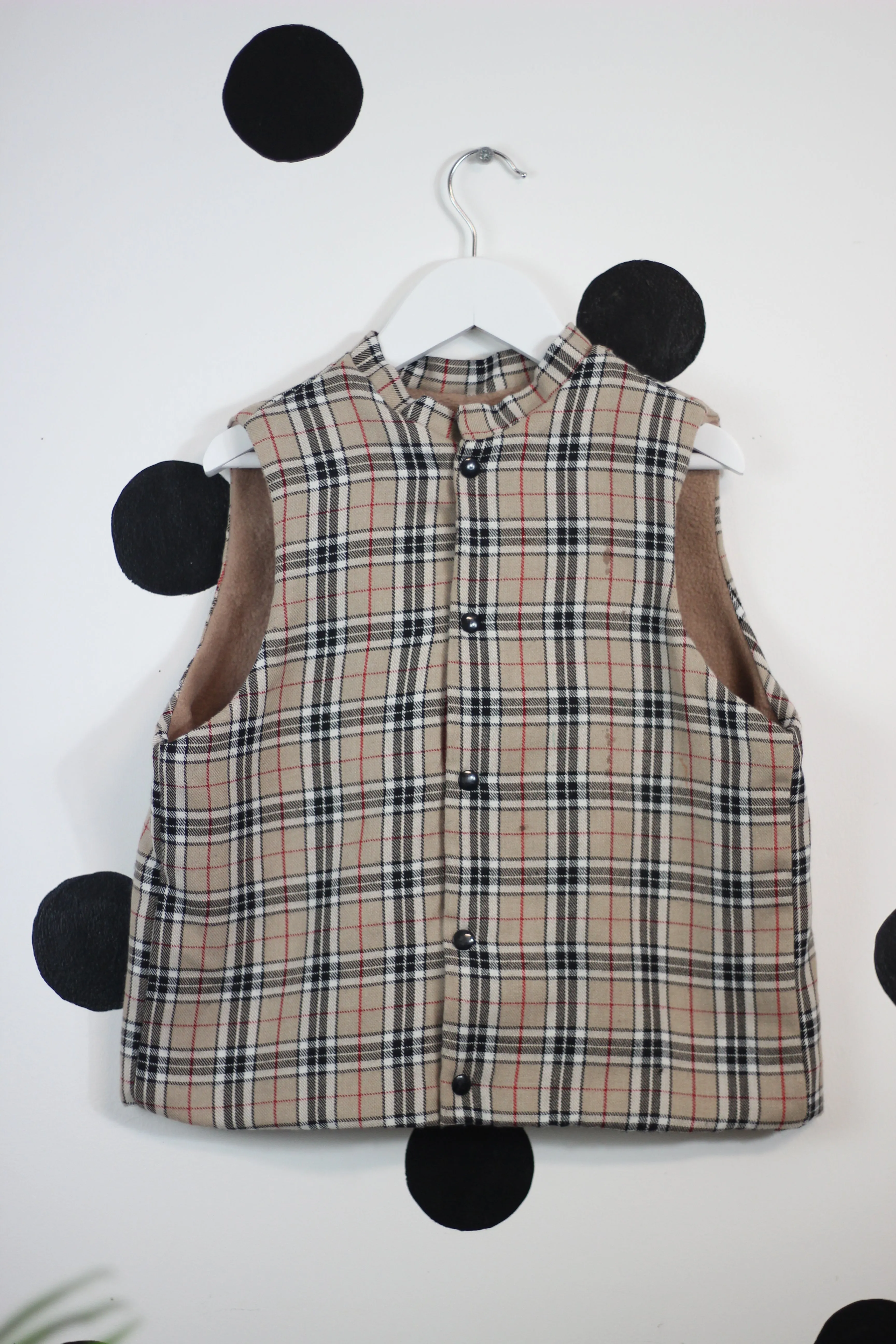 Kids Tartan Gilet