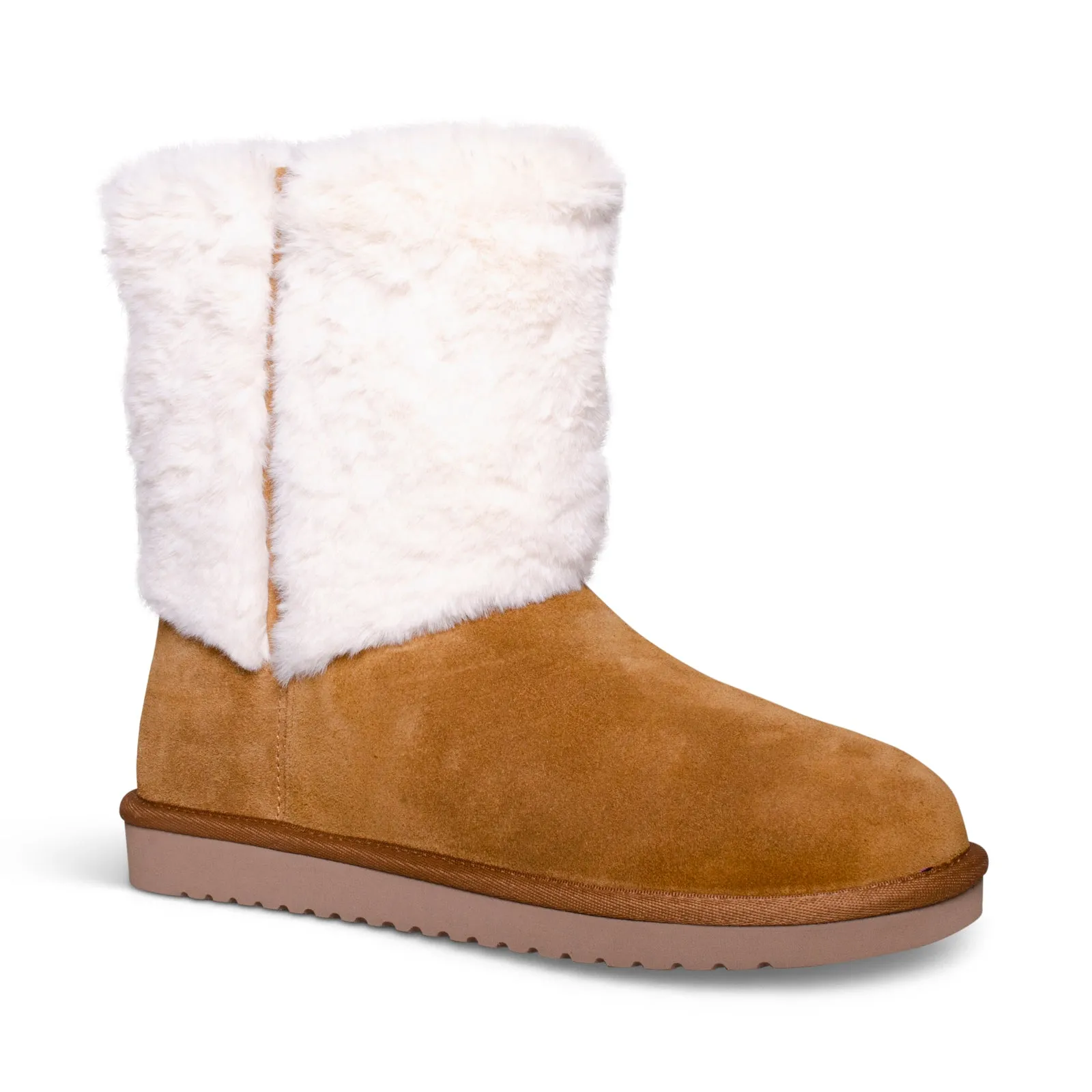 Koolaburra By UGG Aubrei Short Chestnut Boots - Women's