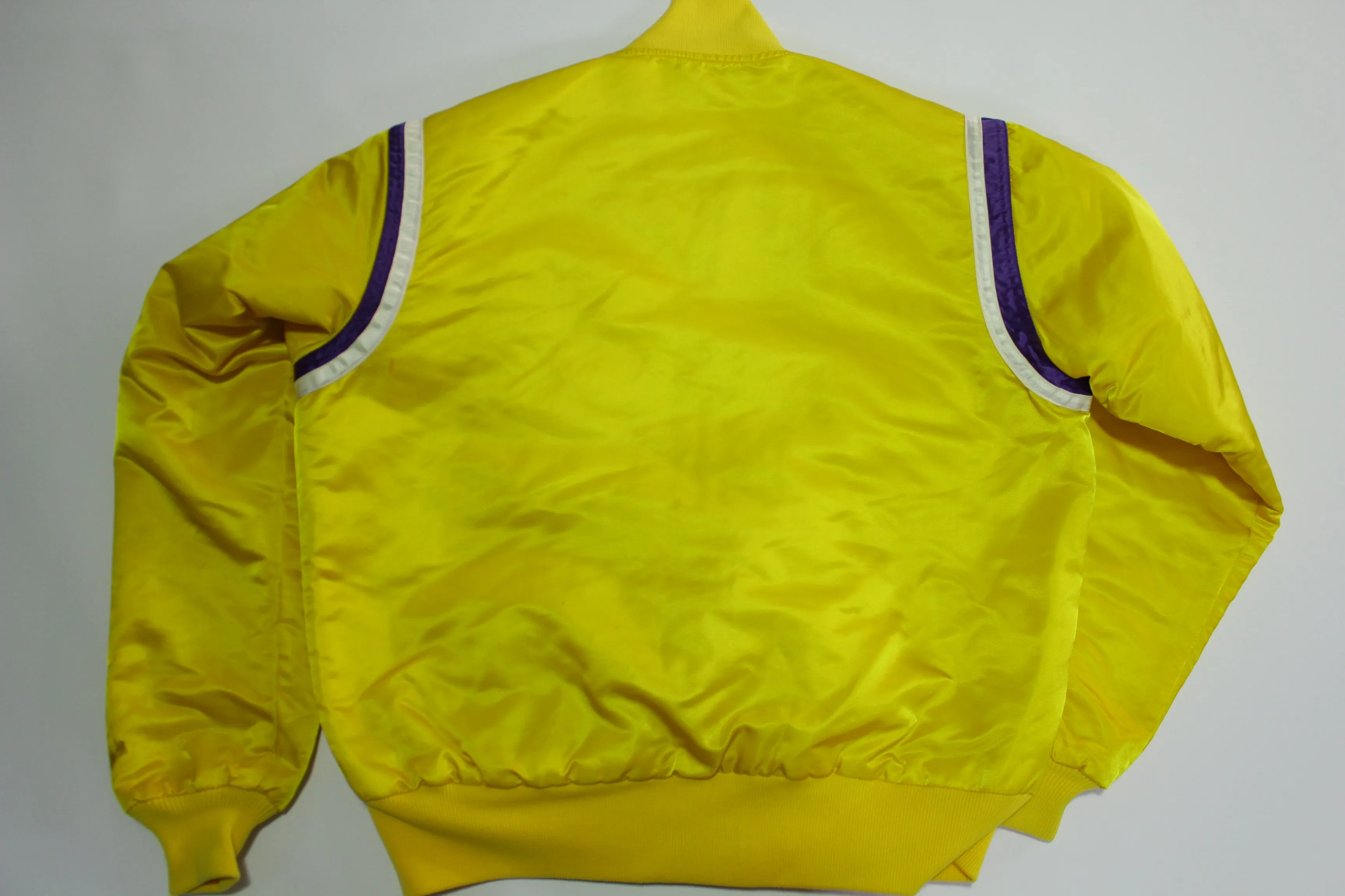 Los Angeles Lakers Vintage 80's Satin Starter Made in USA Quilt Lined NBA Jacket