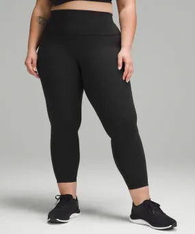 LULULEMON BLACK WUNDER TRAIN HIGH RISE TIGHT 25