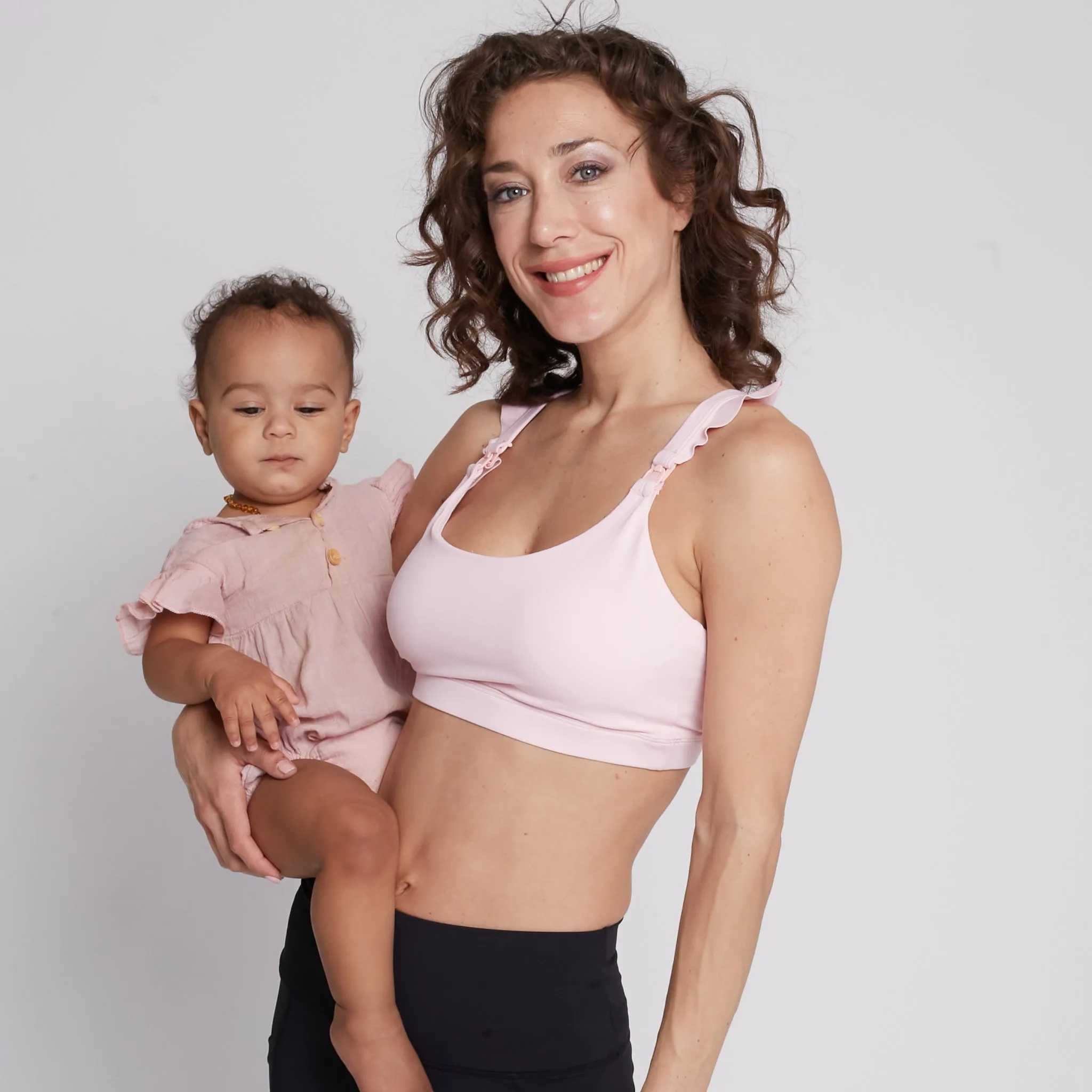 Madison - Medium Support Nursing Sport Bra (Blush Pink)