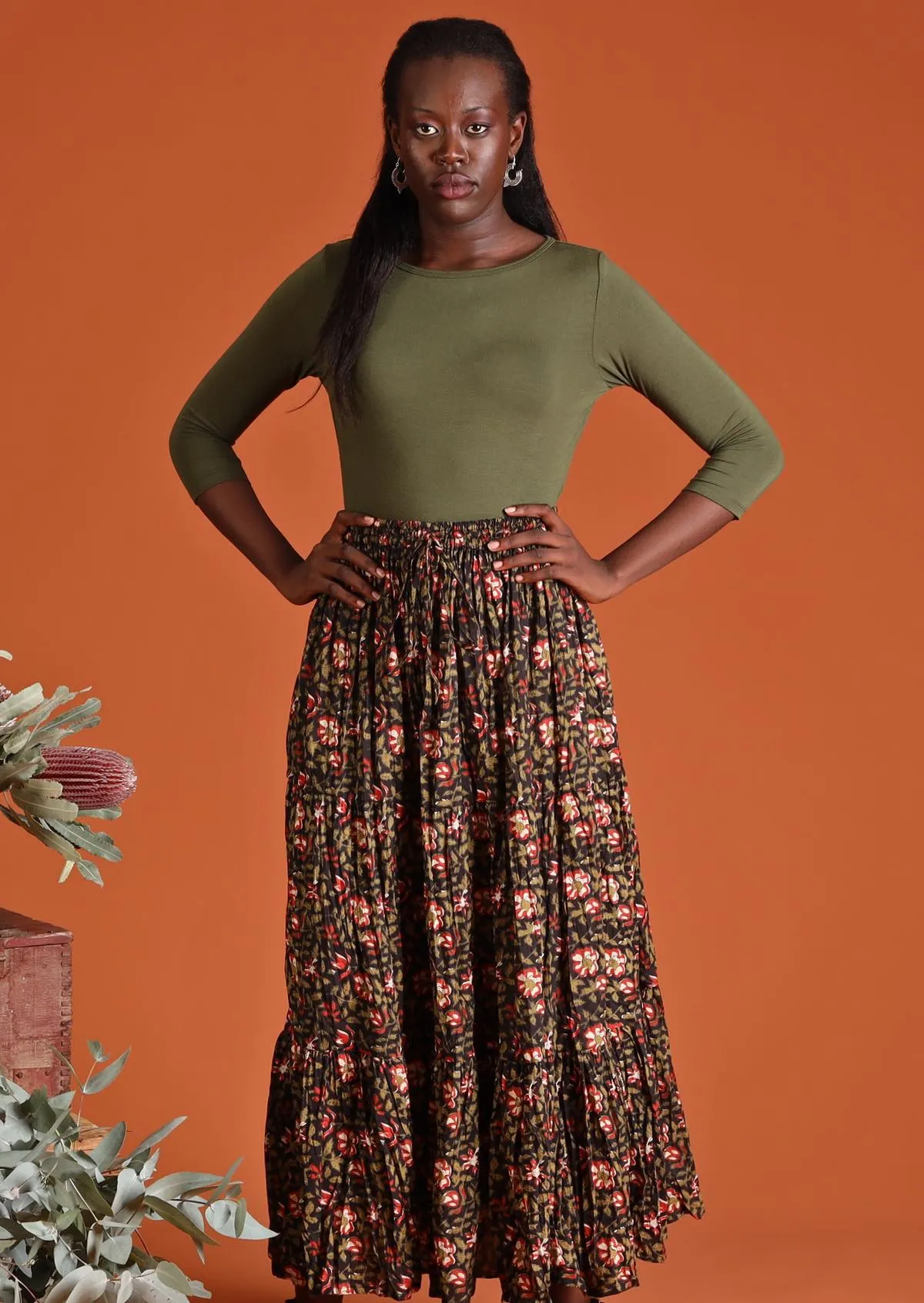 Maxi Skirt Wild Rose