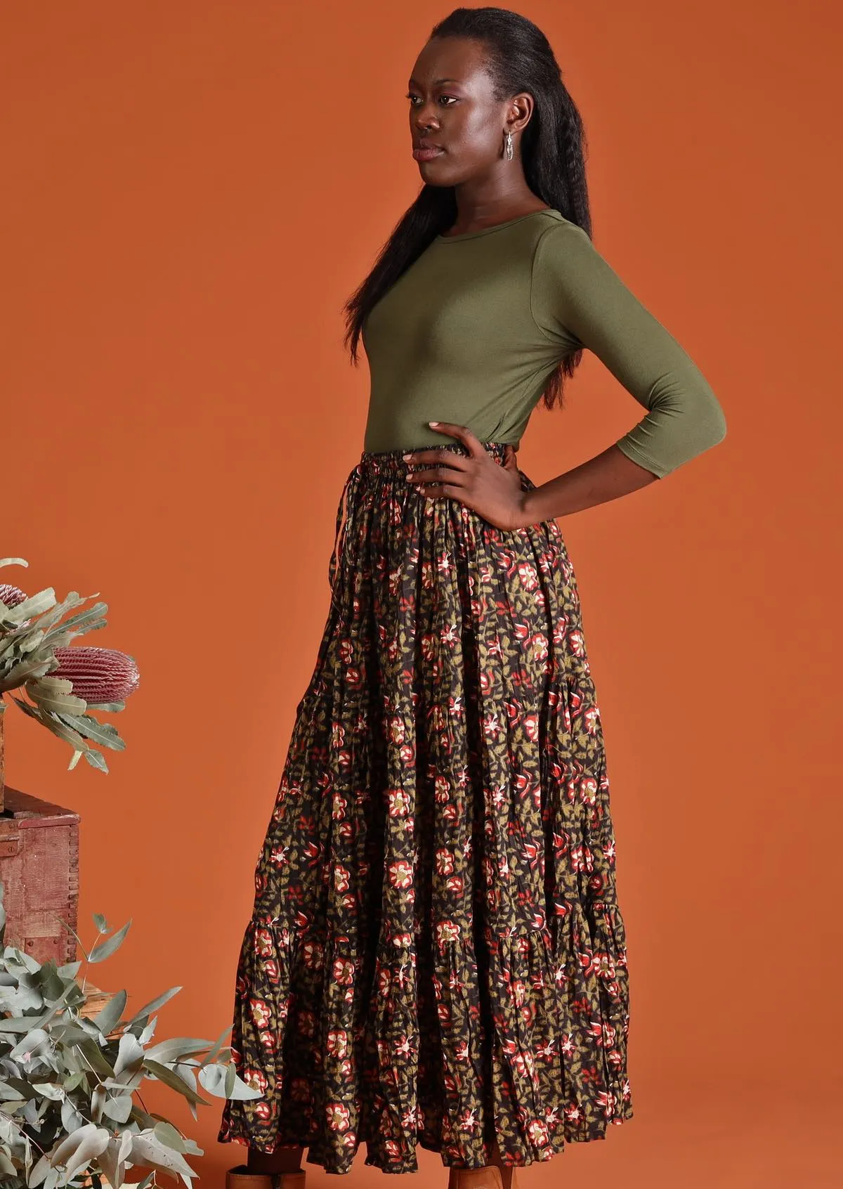 Maxi Skirt Wild Rose