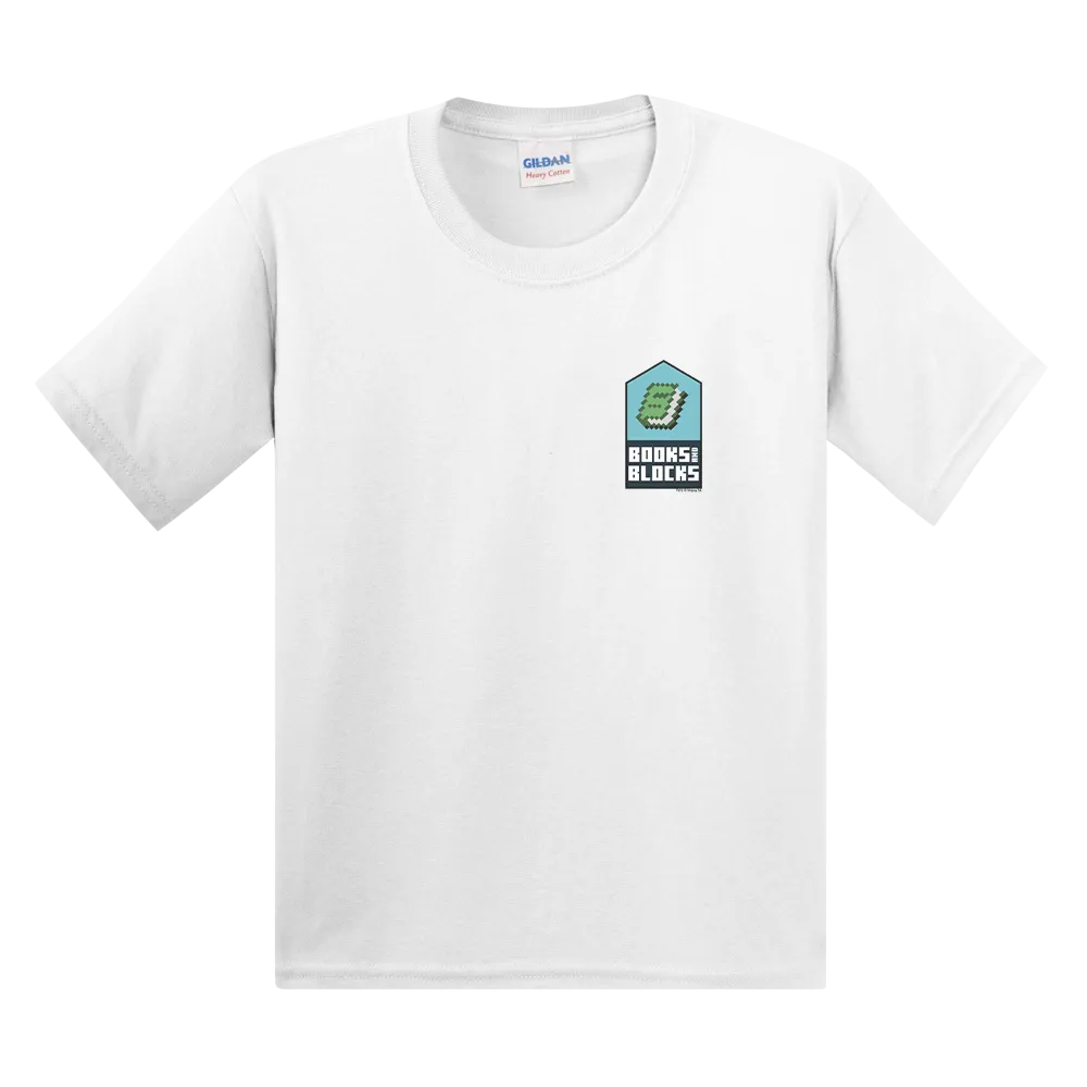 Minecraft Books and Blocks Kids Short Sleeve T-Shirt