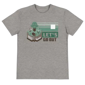 Minecraft Let's Go Out Neutral Adult Short Sleeve T-Shirt