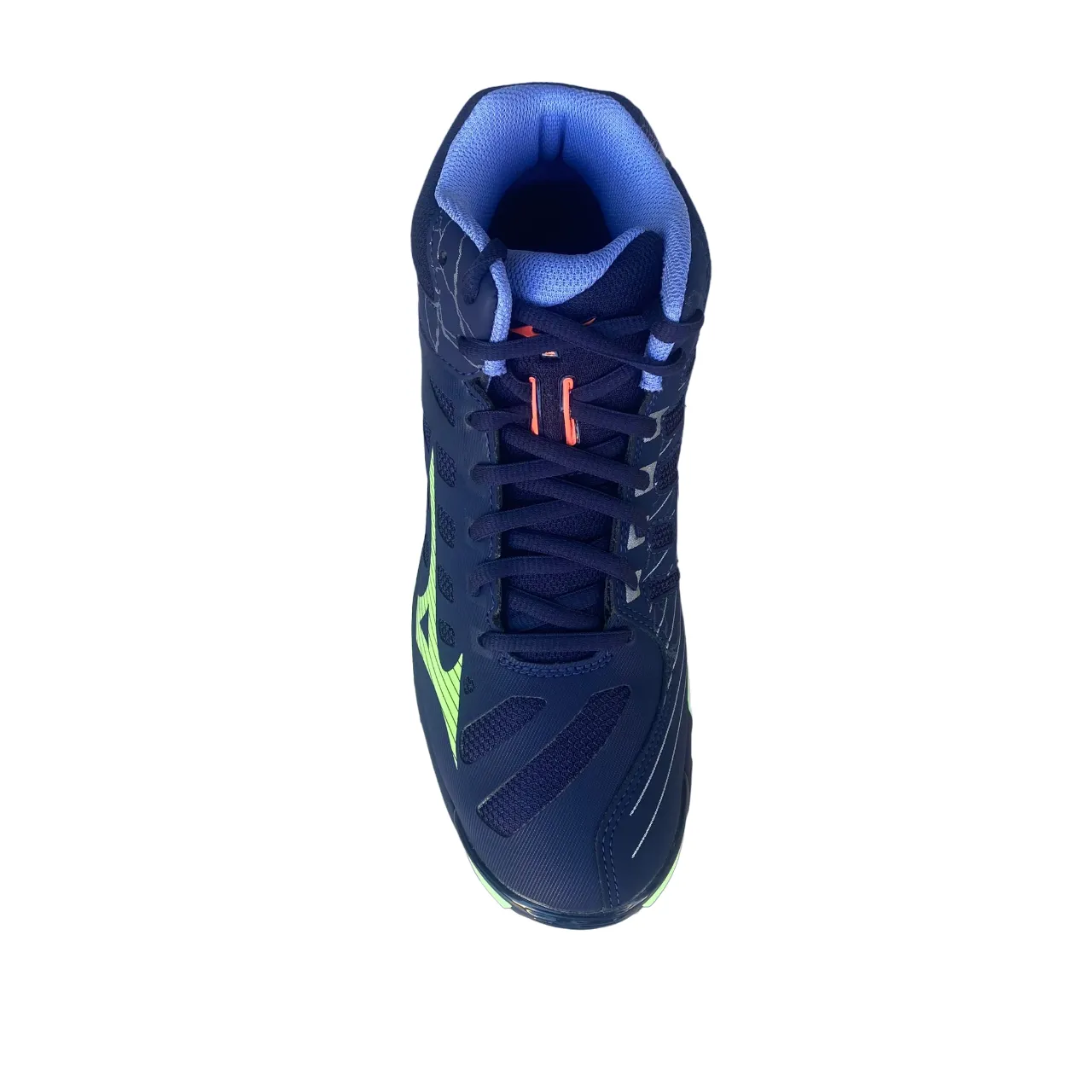 Mizuno men's high volleyball shoe Wave Voltage Mid V1GA216511 blue-green-wisteria