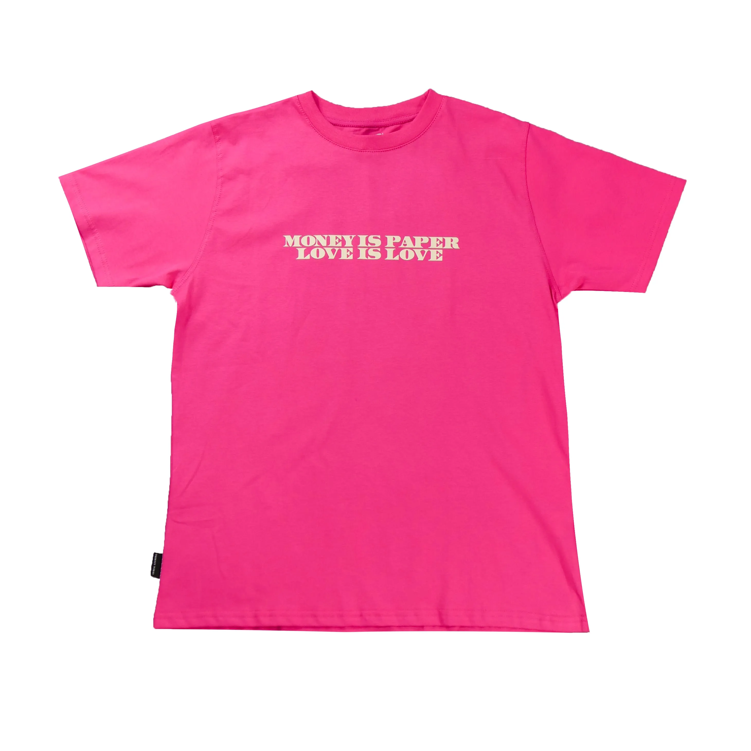 MONEY IS PAPER TEE FUCSIA