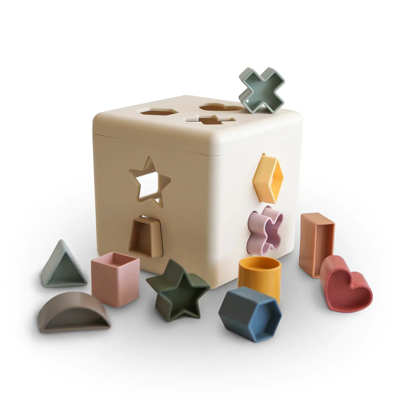 Mushie Shape Sorting Box