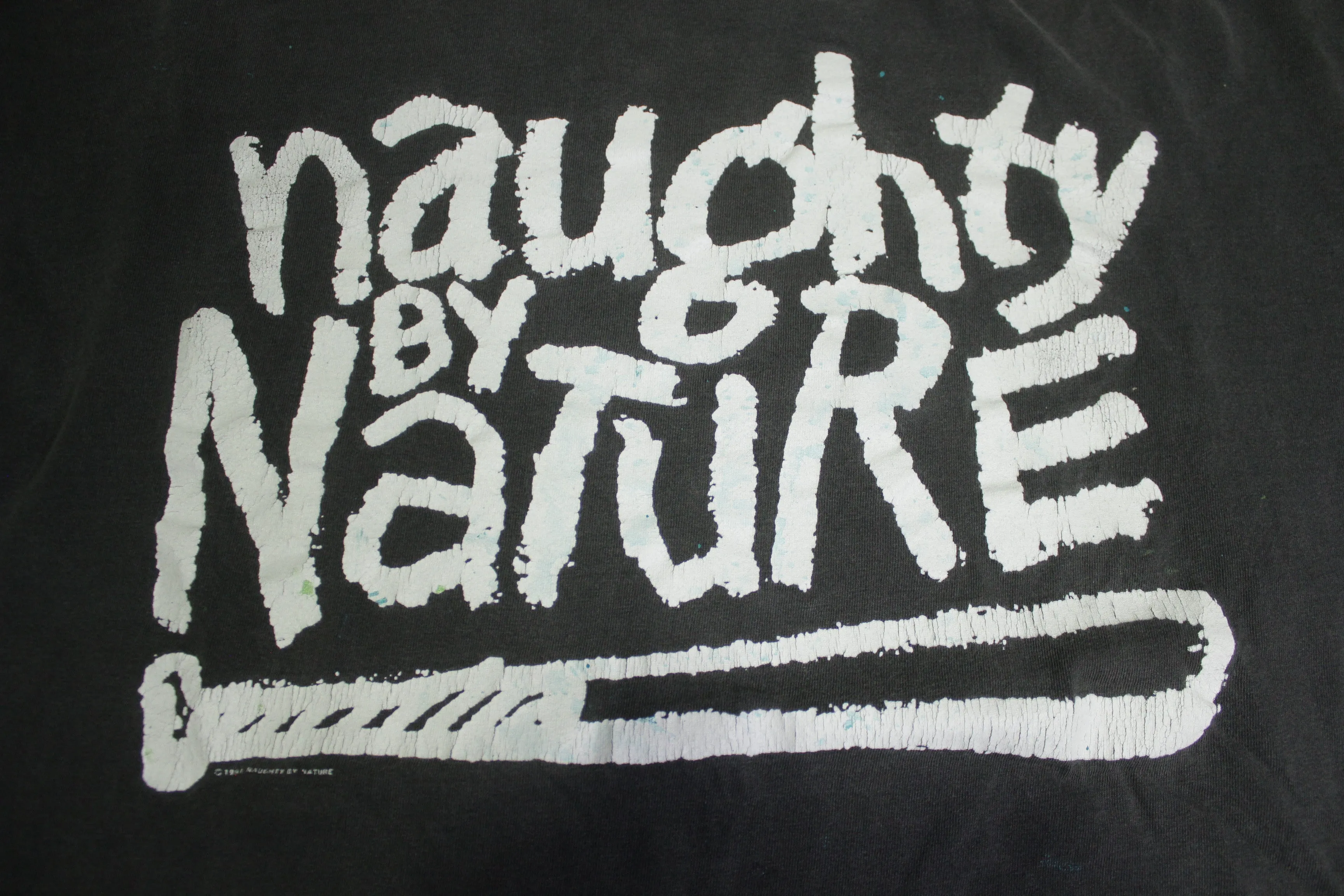 Naughty By Nature 1991 Down With OPP Vintage 90's Distressed Rap T-Shirt