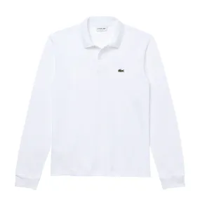 Polo Lacoste Classic Fit Maniche Lunghe Bianco