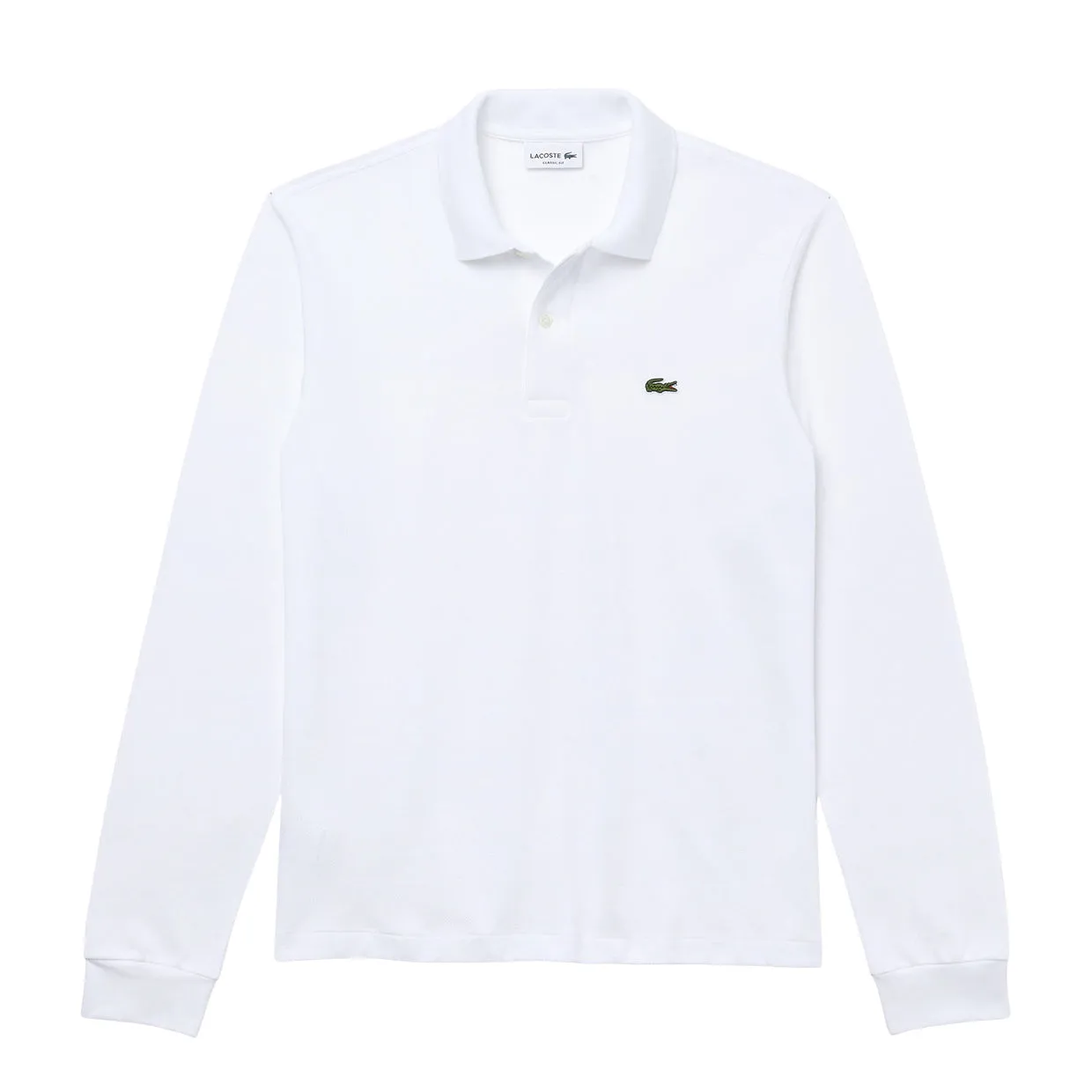 Polo Lacoste Classic Fit Maniche Lunghe Bianco