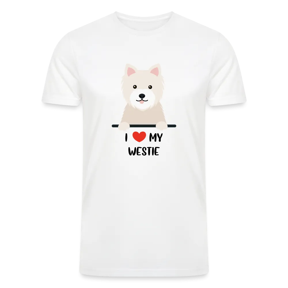 "Westie Love: Pawsitively Smitten" Tri-Blend Unisex T-Shirt