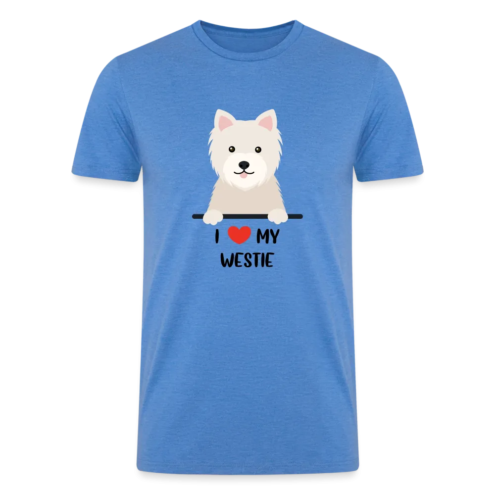 "Westie Love: Pawsitively Smitten" Tri-Blend Unisex T-Shirt