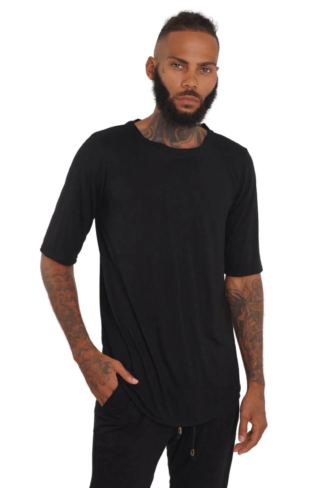 Salerno Mens Elbow Length T Shirt