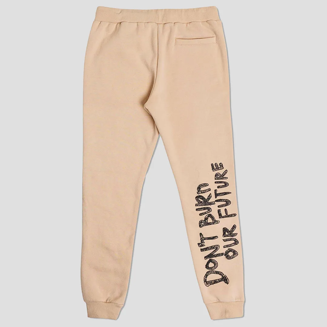 SAVE OUR PLANET CHENILLE PATCH JOGGER KHAKI