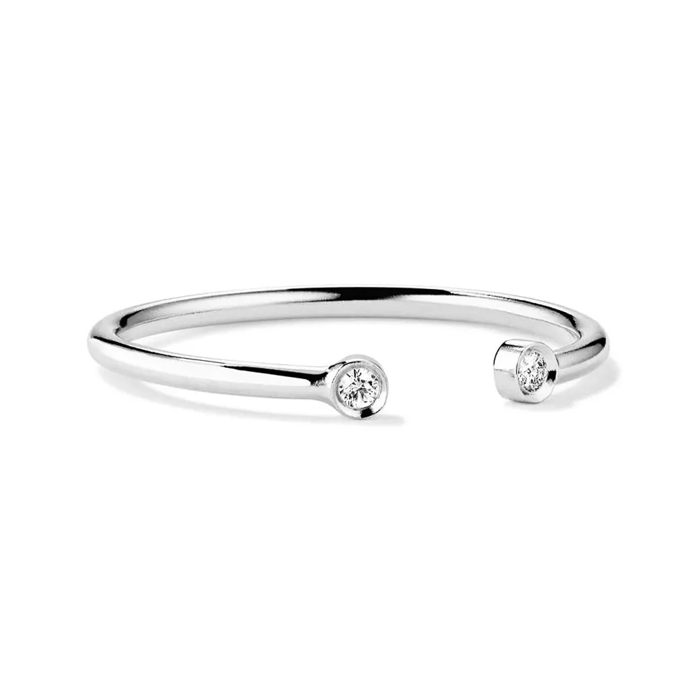 Slim Lab Grown Diamonds Open Ring