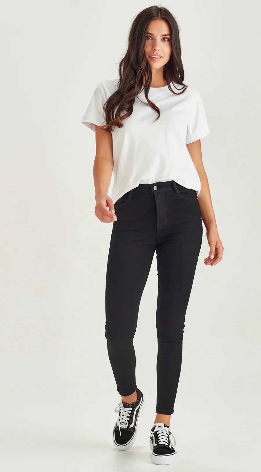 SLIP | Ankle Grazer Jean Black