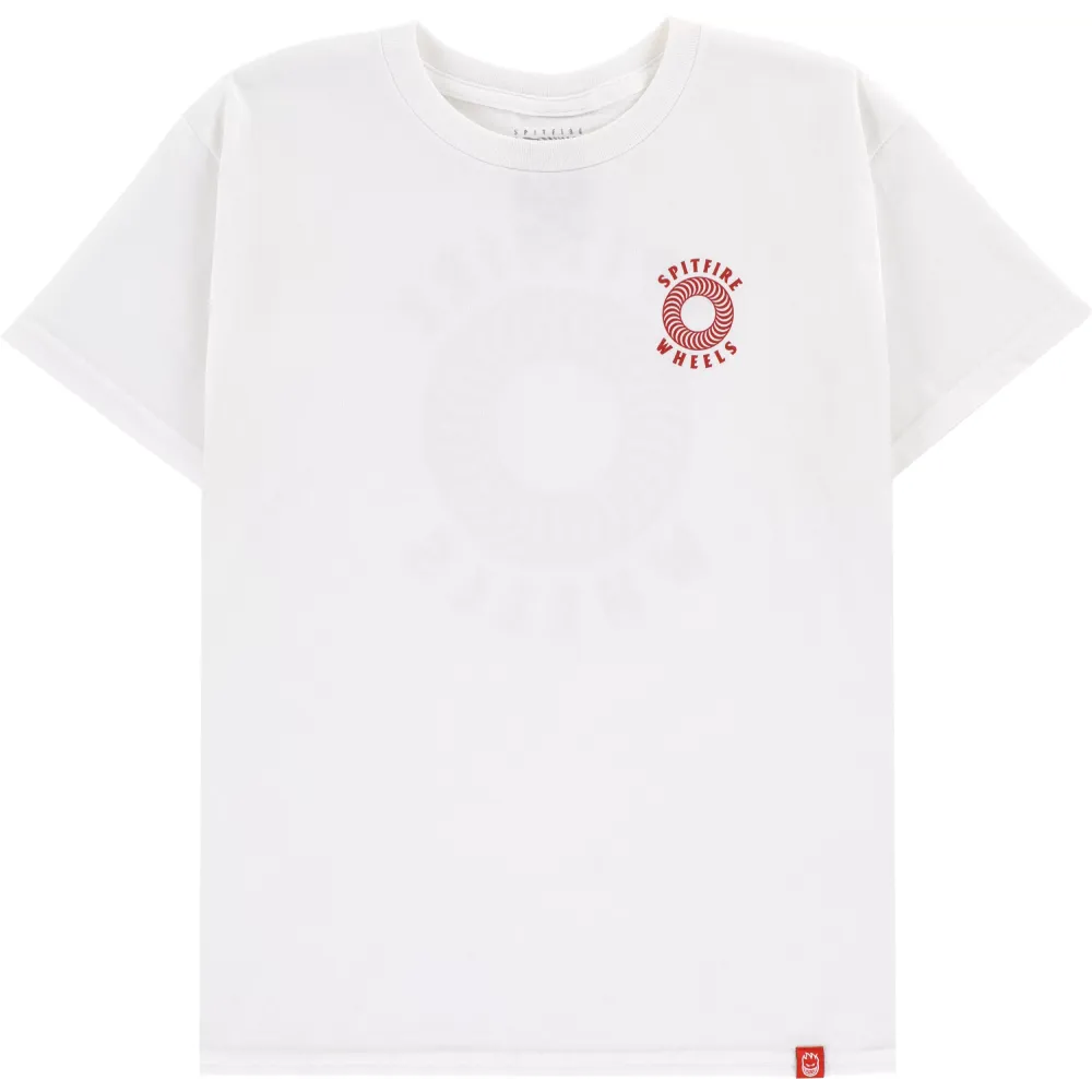 Spitfire Hollow Classic Youth Tee White/Red