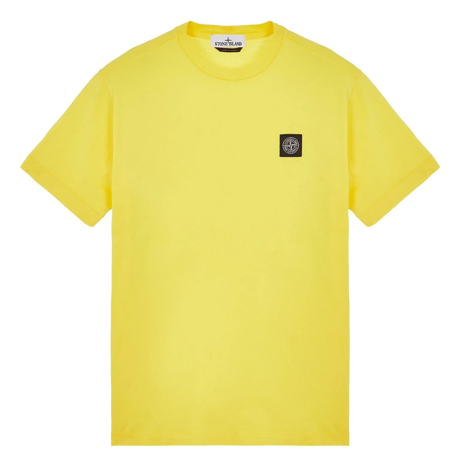 Stone Island Patch Logo T-Shirt Yellow