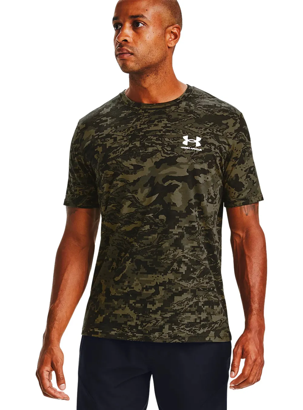 Under Armour Men's ABC Camo Short Sleeve - Black