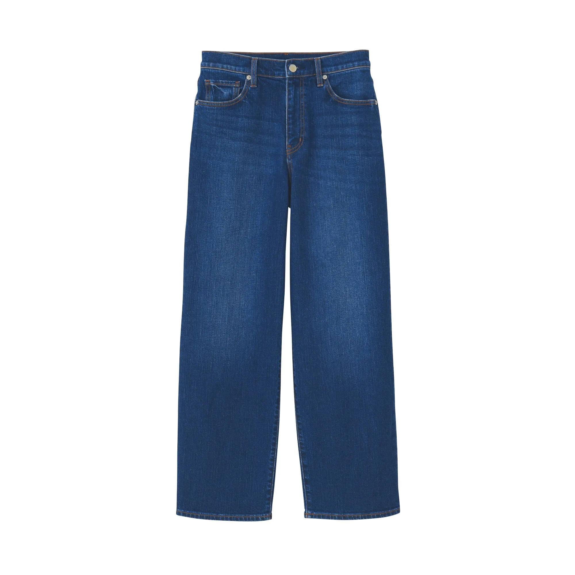 Women's Stretch Denim Relaxed Wide Pants